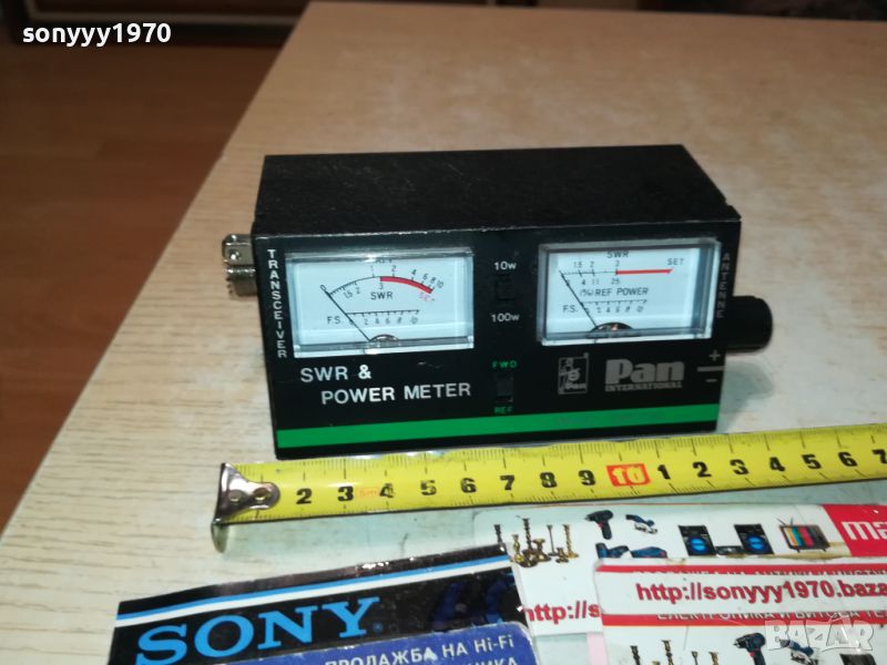 PAN INTERNATIONAL SWR230-SWR & POWER METER-GERMANY 2306240836, снимка 1