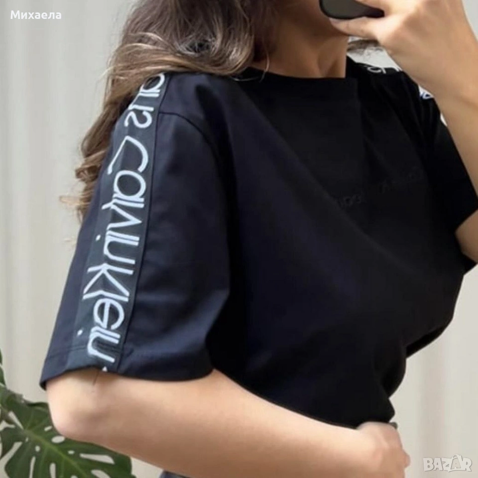 Дамски памучни тениски CK - два цвята - 19€, снимка 1