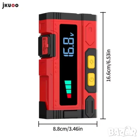 Jump Starter (бичѐ) - 12V/6000А бустер за подаване на ток и Power Bank , снимка 8 - Аксесоари и консумативи - 54093712