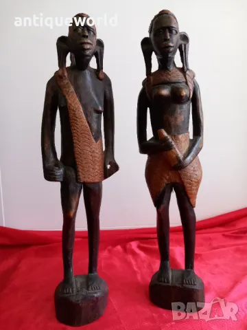 Стари АФРИКАНСКИ Дървени СКУЛПТУРИ, Фигури, Статуетки
