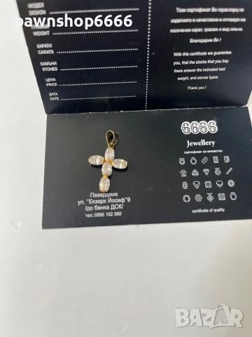 Златна висулка 18К / Златен Кръст 18К, снимка 6 - Колиета, медальони, синджири - 50732860