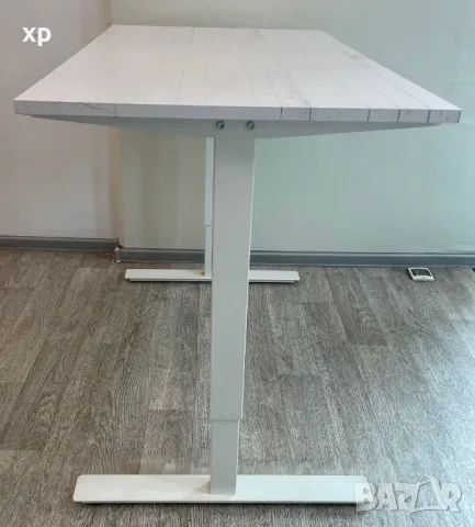 Ikea SKARSTA Стойка за бюро, бяло, 120x70 cm  Марка Икеа Форма Правоъгълна Размери на продукта 120D , снимка 4 - Бюра - 47237477