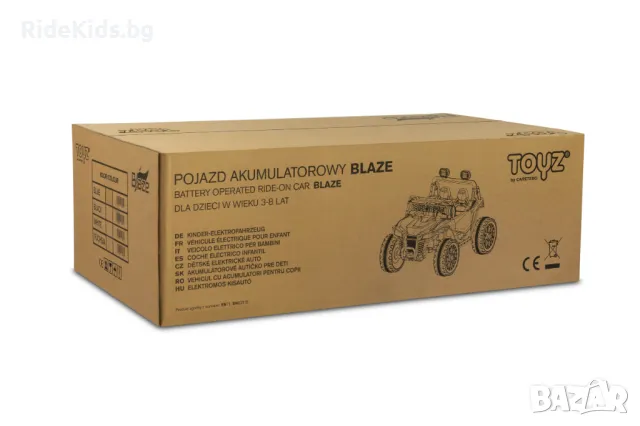 Офроуд акумулаторен автомобил BLAZE, Син– 4x4, до 35кг., с дистанционно и LED, снимка 16 - Детски велосипеди, триколки и коли - 50099626
