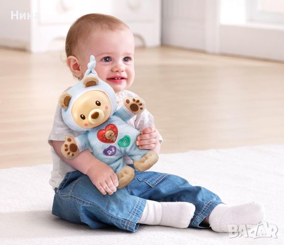 Vtech Sleepy Glow Bear™- успокояваща играчка с бял шум и нежни мелодии, снимка 3 - Музикални играчки - 45268219