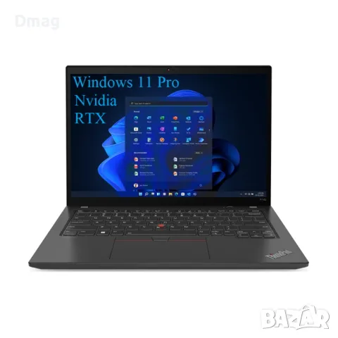 14"IPS ThinkPad P14s /i7-1360P/32GB/2TB SSD/NVIDIA RTX A500, снимка 1 - Лаптопи за работа - 48321772