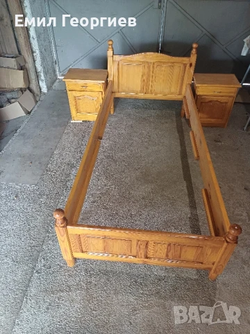 Легло с 2 нощни шкафчета, снимка 6 - Спални и легла - 50667796