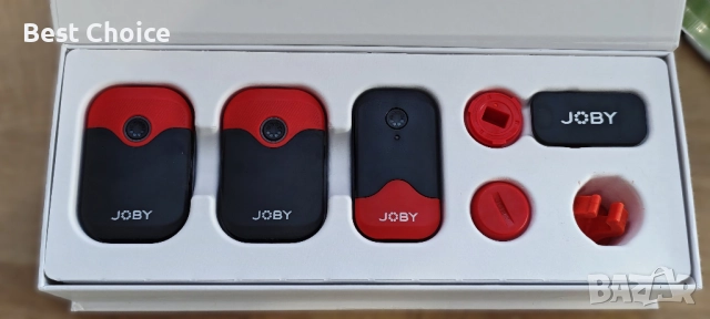 JOBY Wavo AIR, компактна безжична микрофонна система с двоен предавател, снимка 5 - Микрофони - 52931912