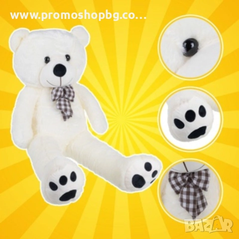 Голямa Плюшенa играчка мече - 80 см, 120 см или 160 см, снимка 2 - Плюшени играчки - 52432442