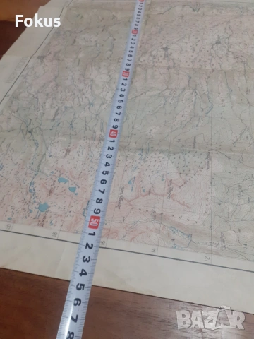 Царска карта Неврокоп с печат на минестерството на войната, снимка 4 - Антикварни и старинни предмети - 53281722