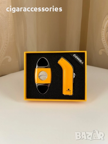 COHIBA комплект запалка + резачка за пури