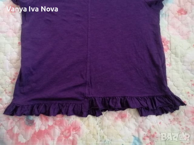 Oviesse лилава дамска тениска, снимка 4 - Тениски - 45224425