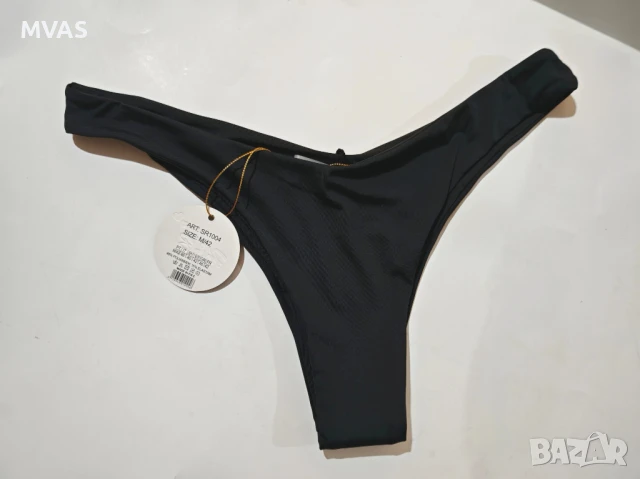 Нов дамски черен бански долнище М размер чайка, снимка 2 - Бански костюми - 50665849