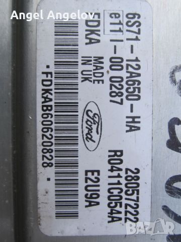 Компютър двигател ECU за Ford Mondeo 2,0tdci 4S71-12A650-AD Delphi 6S71-12A650-HA , R0411C018E, снимка 3 - Части - 45341941