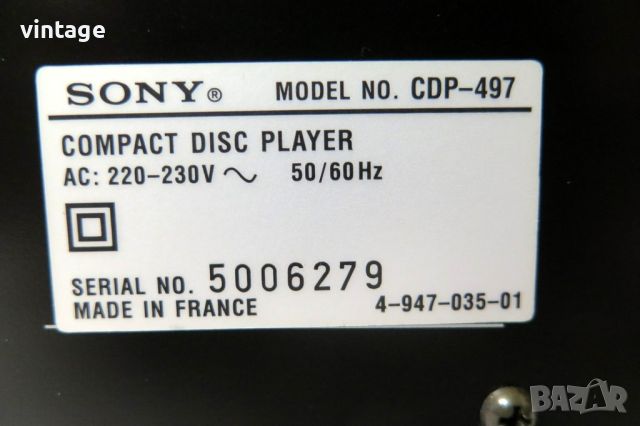 Sony CDP-497, снимка 8 - Други - 46641931