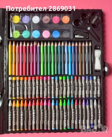 Комплект за рисуване – 150 части • Идеален за деца, начинаещи и творци, снимка 6 - Рисуване и оцветяване - 52714430