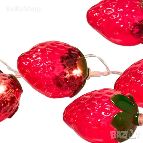 Лампички Ягоди-120 см./LED верига на батерии/, снимка 7 - Декорация за дома - 49716291