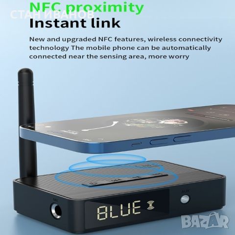 Безжичен стерео аудио приемник и предавател D400, Bluetooth 5.3, USB, TF Card, Optical, снимка 18 - Аудиосистеми - 45673181