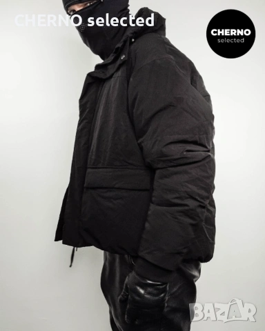 Мъжко черно пухено яке ZARA Water Repellent 4-Way Stretch Puffer Jacket – Размер L•XL , снимка 12 - Якета - 53155687