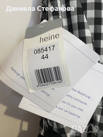 Рокля Heine пепит, нова с етикет, снимка 3 - Рокли - 51289163