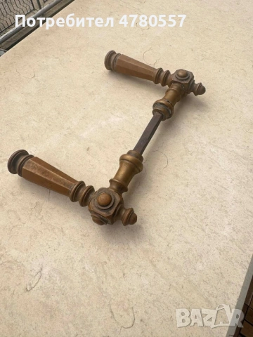 Стара месингова дръжка за врата, снимка 2 - Други - 54183966