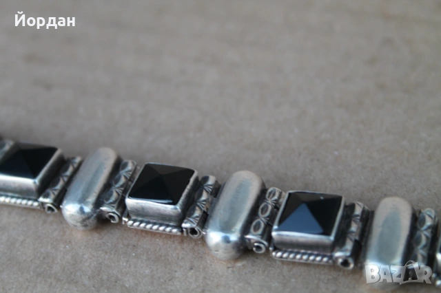 Сребърна гривна, снимка 7 - Гривни - 53636936