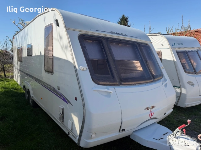 Каравана Swift Conqueror-Френска Спалня/ТЕНТА/СОЛАР/MOVER/Душ кабина/КАТО НОВА, снимка 2 - Каравани и кемпери - 54142112