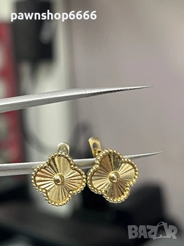 Златни обеци 14 карата 3,29 грама , снимка 2 - Обеци - 54086444