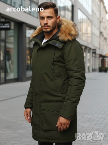 Мъжко зимно яке парка, 2цвята , снимка 8 - Якета - 52883848