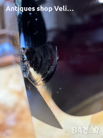 Стъклена ваза №7162 , снимка 3 - Антикварни и старинни предмети - 50950756