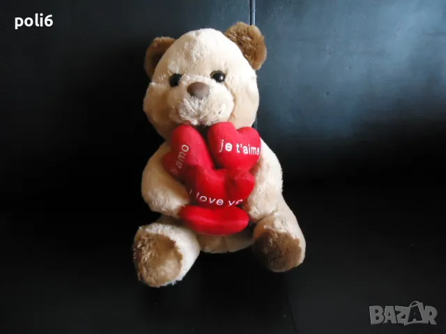 плюшки сърца ,мечета,хипопотам, снимка 4 - Плюшени играчки - 49492818