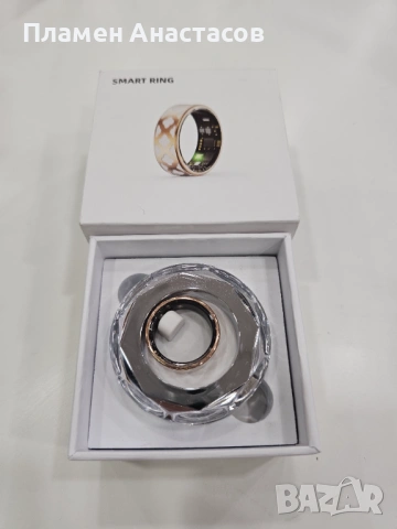 Дамски смарт пръстен – фитнес и здравен тракер с пулс, кръвно, SpO₂, сън и крачкомер, IP68, снимка 9 - Смарт гривни - 53280936