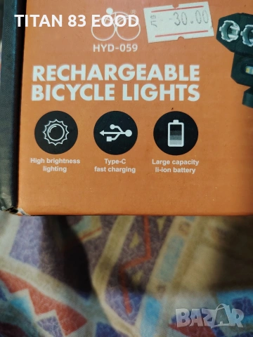 Ултра ярка 5 LED / 8 LED светлина за велосипед, Фар,, снимка 2 - Велосипеди - 53190767