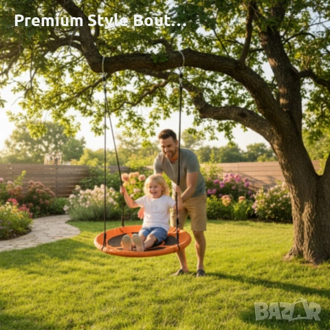 Градинска люлка - Щъркелово гнездо - модерен дизайн и издръжлива конструкция, снимка 4 - Градински мебели, декорация  - 53891467