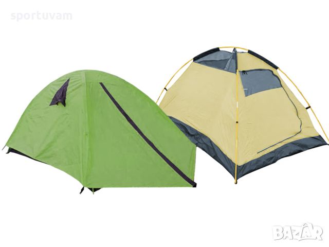 Двуместна Палатка 600104 Зелен: Компактна и Лека Защита За Вашите Приключения, снимка 1 - Палатки - 45553690