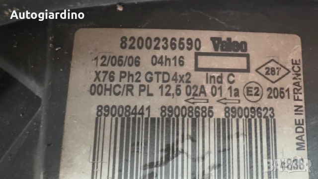 Оригинални Фарове зa Renault Kangoo - 8200236590 / 8200236591, снимка 2 - Части - 51121355