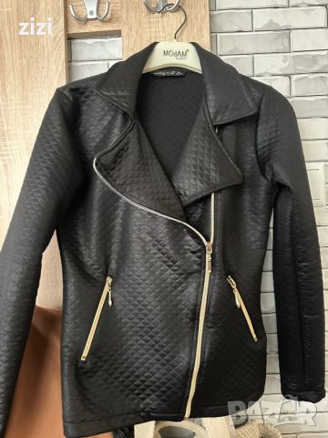Черно тънко  дамско яке , снимка 1 - Сака - 46214191