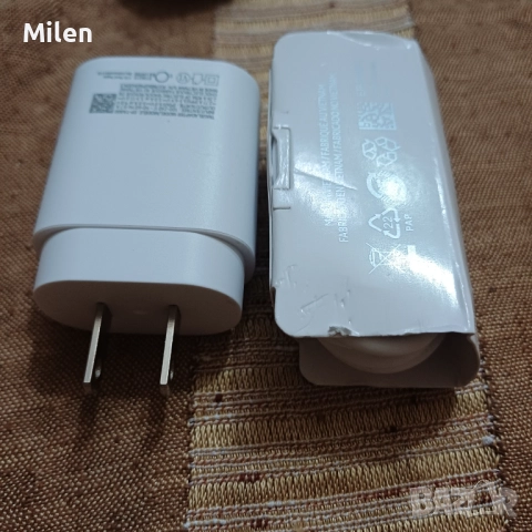 Fast charging адаптер + кабел type c - type c, снимка 2 - Оригинални зарядни - 52013267