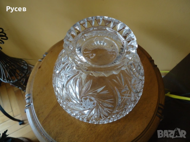 Кристална купа, снимка 3 - Декорация за дома - 54236124