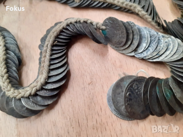 Стар възрожденски накит за но сия наниз акчета, снимка 3 - Антикварни и старинни предмети - 53270087