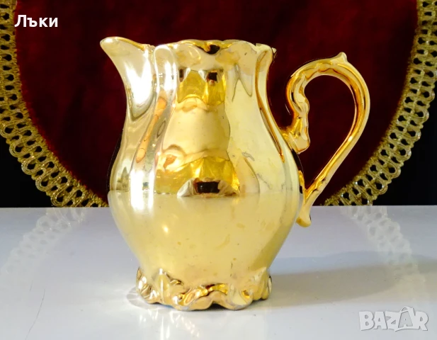 Сервиз за кафе баварски порцелан,чисто злато,барок. , снимка 5 - Антикварни и старинни предмети - 51181257