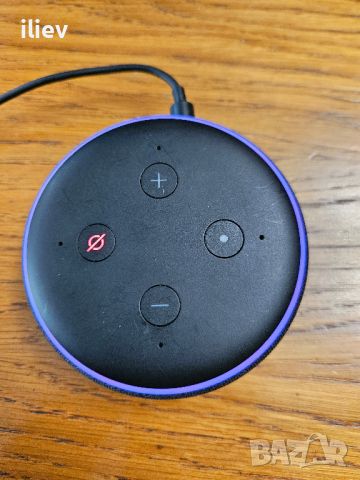 Компактен интелигентен високоговорител Amazon Echo Dot 3-то поколение с Alexa, Charcoal - C78MP8, снимка 2 - Bluetooth тонколони - 46721375