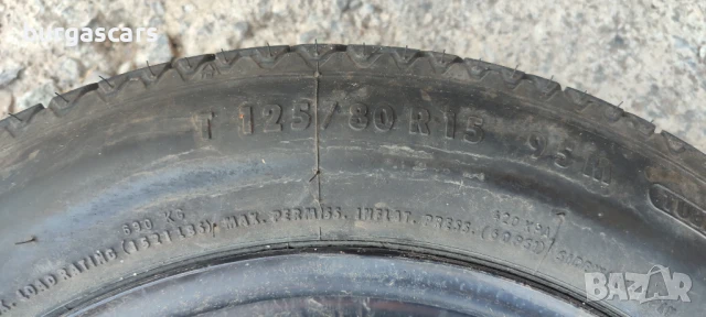 Резервна гума патерица 125/80/15 Ford Fusion - 120лв, снимка 3 - Гуми и джанти - 50809869