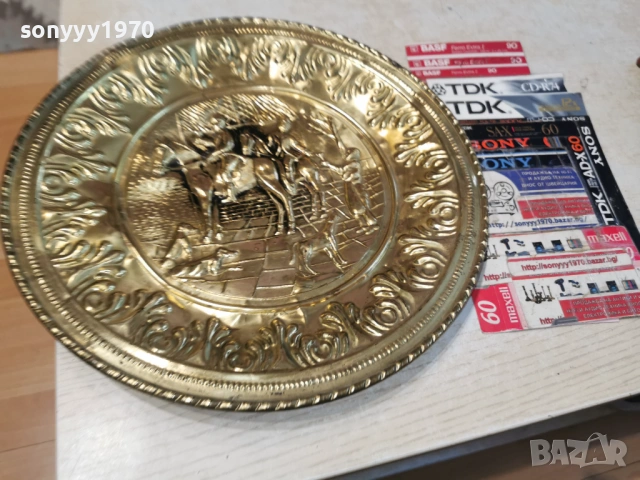 МЕСИНГОВА ЧИНИЯ ЗА СТЕНА 1204261055LCHERY1, снимка 6 - Антикварни и старинни предмети - 54171142