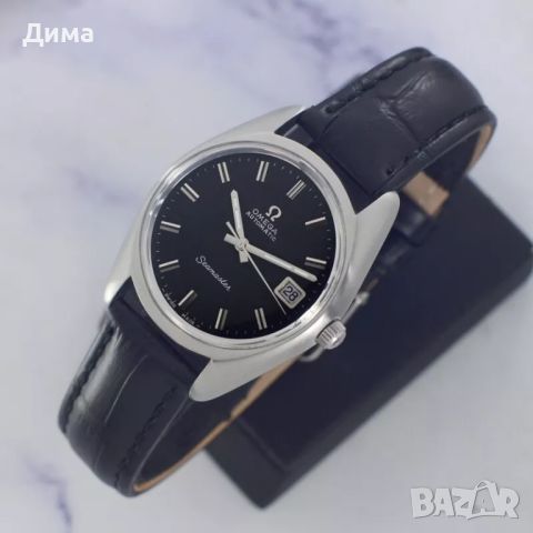 Omega Seamaster Автоматичен, Черен циферблат, 36 мм, Дата, 24 Камъка, снимка 8 - Мъжки - 46692811