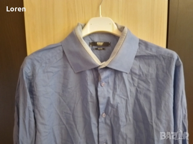 Синя мъжка риза, снимка 9 - Ризи - 49541675