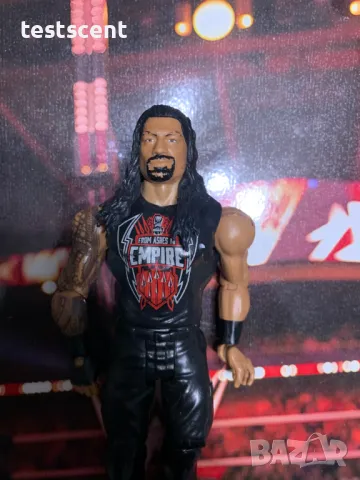 Екшън фигура WWE Roman Reigns Roman Empire Basic Series mattel Роман Рейнс играчка Red, снимка 6 - Колекции - 49171574