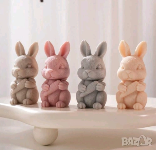 Молд заек с морков 10,4 см, снимка 7 - Форми - 53645137