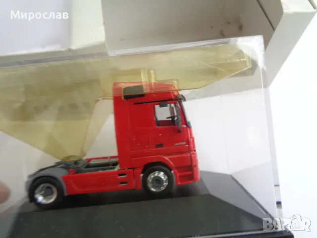 HERPA H0 1/87 КАМИОН ТИР ВЛЕКАЧ MERCEDES ACTROS МОДЕЛ, снимка 4 - Колекции - 47420503