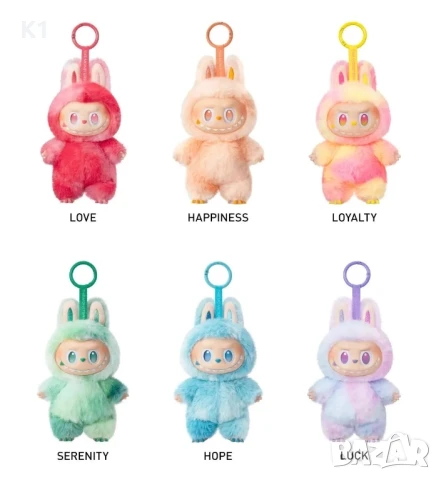 Labubu Big into Energy 17см Лабубу, плюшен ключодържател 17см, снимка 2 - Плюшени играчки - 50943941