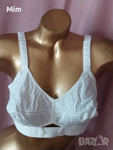 Винтидж Бял и черен сутиен от памук от 60 те години , снимка 9 - Бельо - 53898474